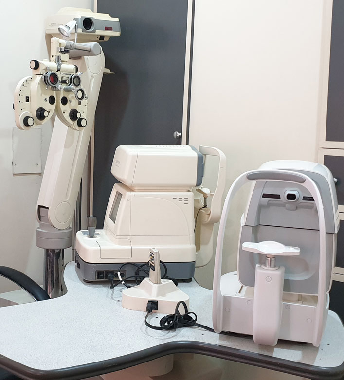Eye examination at Supreme Vision Eye Clinic